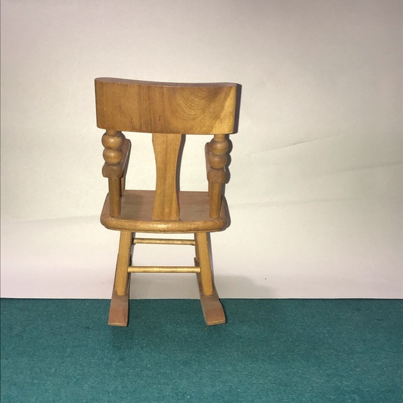 STROMBECKER Accents Strombecker Rocking Chair Wooden Doll Furniture